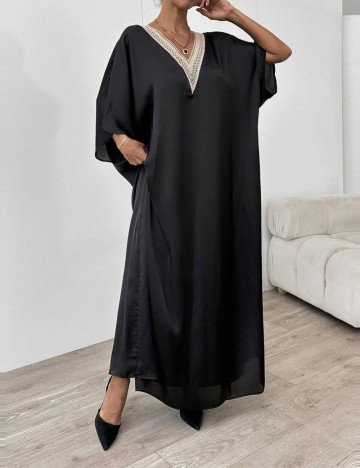 Rochie maxi Romwe by Shein, negru