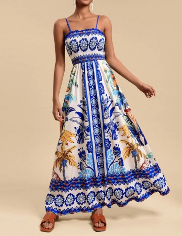 Rochie maxi Shein, mix culori