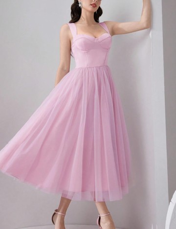 Rochie midi Shein, roz