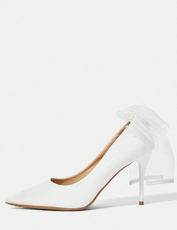 Pantofi cu toc Shein, alb