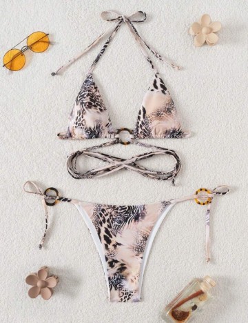 Costum de baie Shein, mix culori