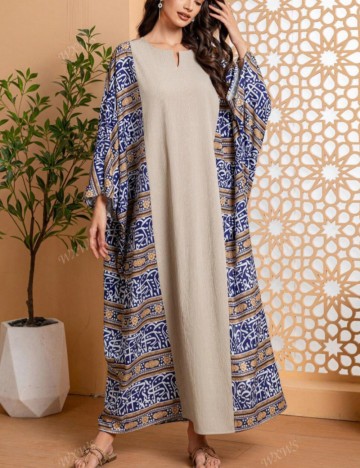 Rochie maxi Shein, mix culori