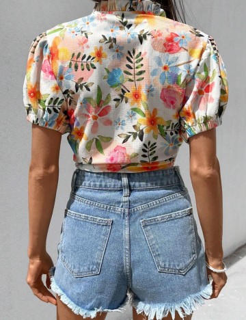 Top Shein, mix culori