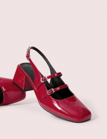 Pantofi cu toc CUCCOO by SHEIN, roșu