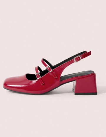 Pantofi cu toc CUCCOO by SHEIN, roșu