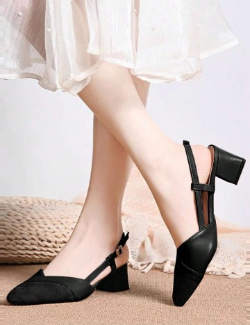 Pantofi cu toc Shein, negru