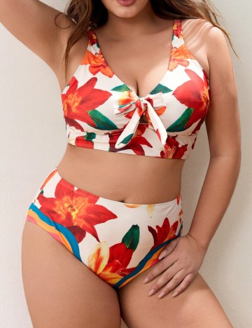 Costum de baie Shein Curve+, mix culori
