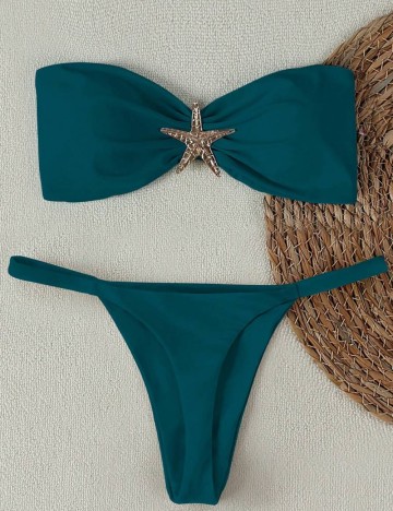 Costum de baie Shein, albastru