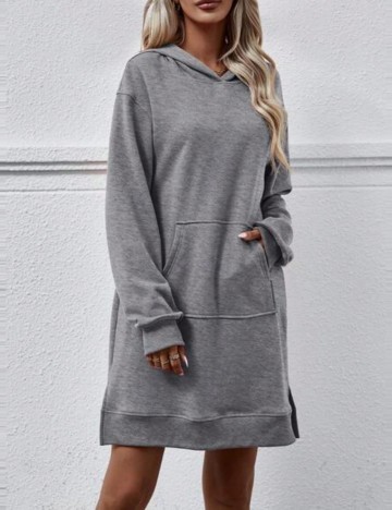 Rochie tip hanorac Shein, gri