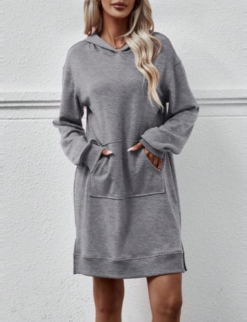 Rochie tip hanorac Shein, gri