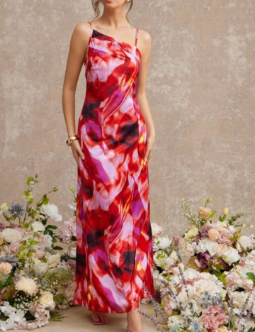 Rochie midi Shein, mix culori