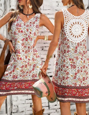 Rochie mini Emery Rose by Shein, mix culori