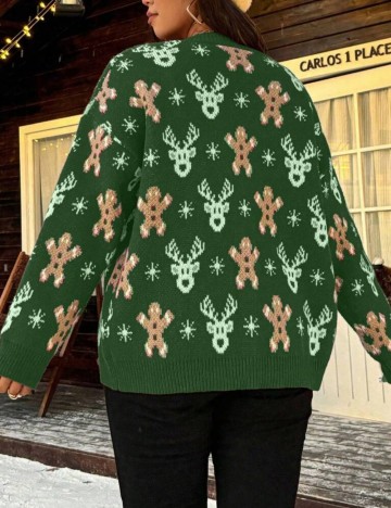 Cardigan Shein Curve+, mix culori