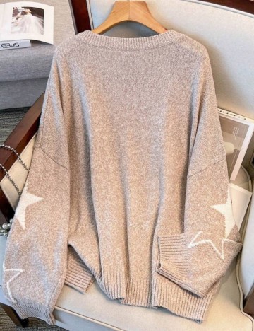 Pulover Shein Curve+, bej