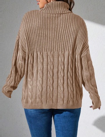 Pulover Shein Curve+, maro