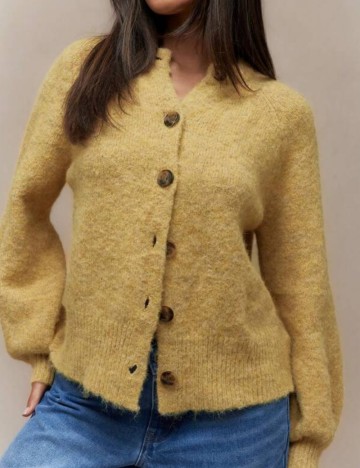 Cardigan Missguided by Shein, galben