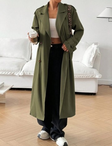 Trench Shein, kaki