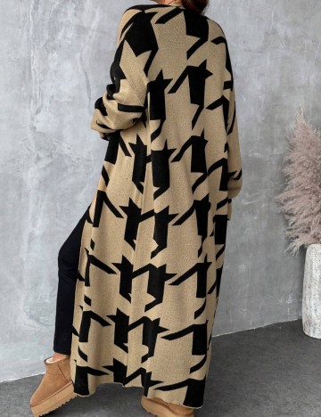 Cardigan lung Shein Curve+, maro