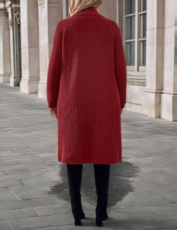 Cardigan Shein Curve+, roșu