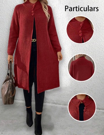 Cardigan Shein Curve+, roșu