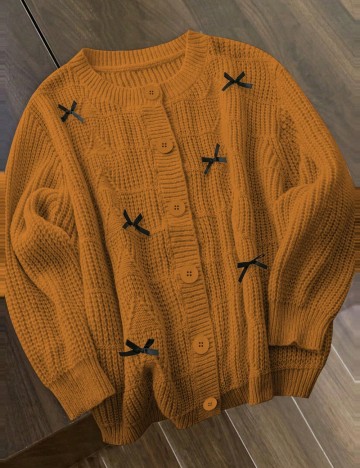 Cardigan Shein Curve+, galben