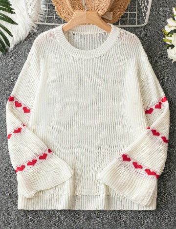 Pulover Shein Curve+, mix culori