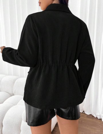 Jachetă Shein Curve+, negru