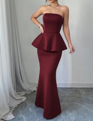 Rochie maxi Shein, vișiniu