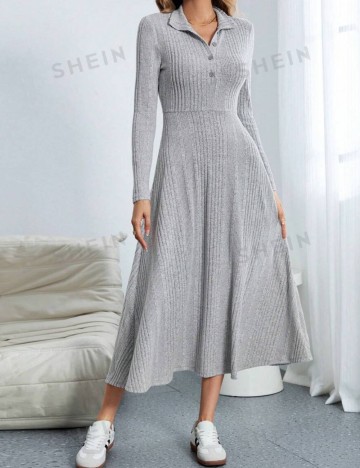 Rochie midi Shein, gri