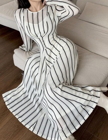 Rochie maxi Shein, mix culori