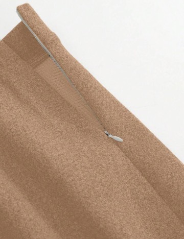 Fustă maxi Shein Curve+, maro