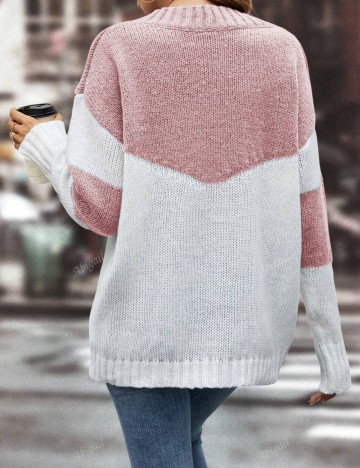 Pulover Shein Curve+, mix culori