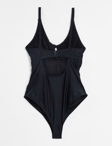Costum de baie întreg Wolf & Whistle, negru