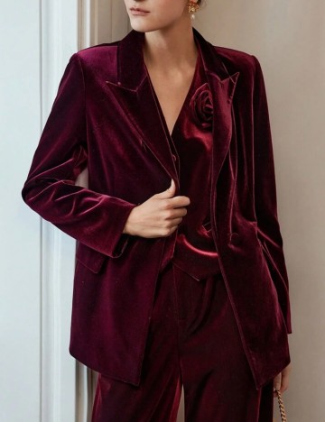 Sacou Shein MOTF, vișiniu