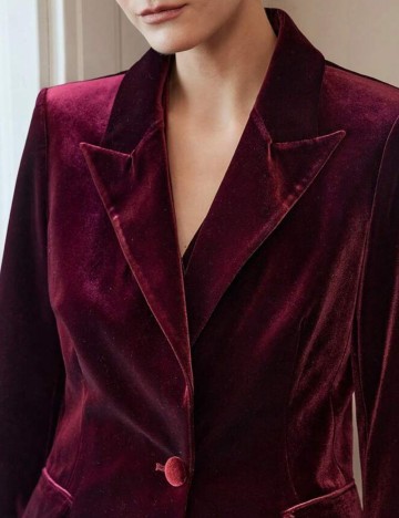 Sacou Shein MOTF, vișiniu