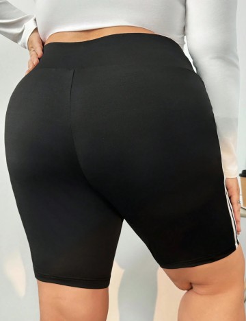 Colanți scurți Shein Curve+, negru