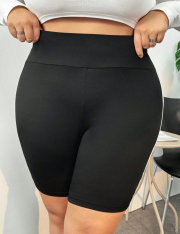 Colanți scurți Shein Curve+, negru