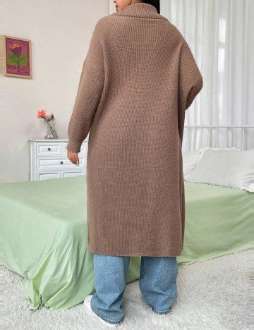 Cardigan Shein Curve+, maro