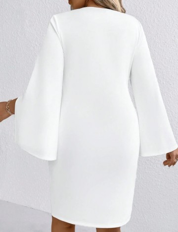 Rochie mini Shein Curve+, alb