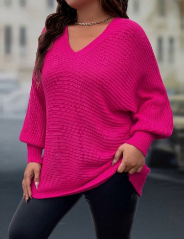 Pulover Shein Curve+, roz