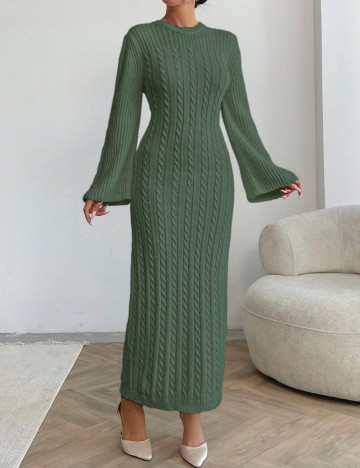 Rochie maxi Shein, verde