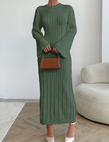Rochie maxi Shein, verde
