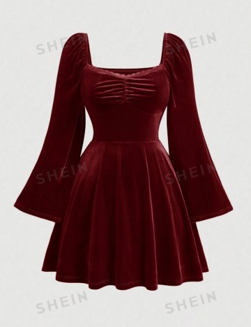 Rochie mini Shein Curve+, vișiniu