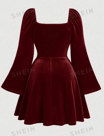 Rochie mini Shein Curve+, vișiniu