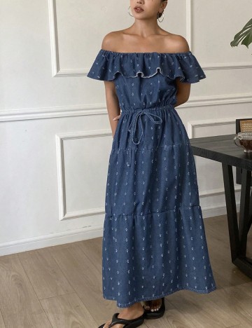 Rochie maxi Shein DAZY, albastru