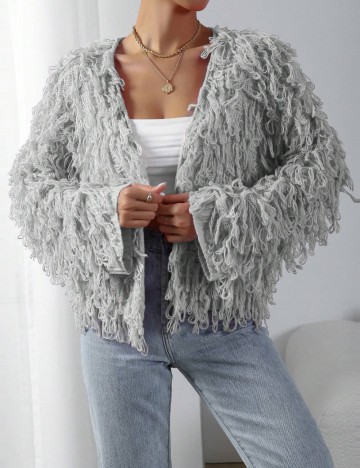 Cardigan Shein, gri