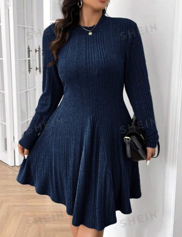 Rochie mini Shein Curve+, albastru