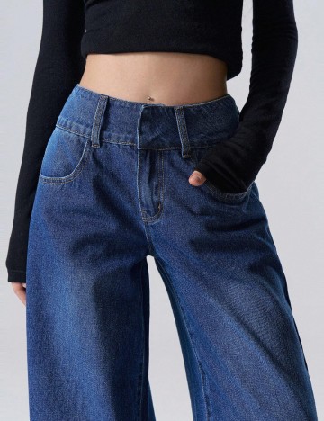 Jeans Shein, albastru