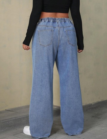 Jeans Shein Curve+, albastru
