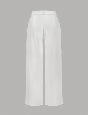 Pantaloni Shein Curve+, crem